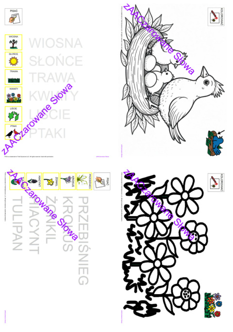 WIOSNA - CAŁY PAKIET AAC, SYMBOLE PCS WIOSNA - CAŁY PAKIET AAC, SYMBOLE PCS