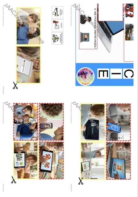 BEZPIECZEŃSTWO W INTERNECIE - CAŁY PAKIET, KARTY PRACY AAC, SYMBOLE PCS