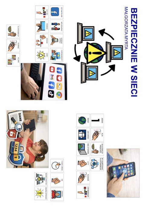 BEZPIECZEŃSTWO W INTERNECIE - CAŁY PAKIET, KARTY PRACY AAC, SYMBOLE PCS