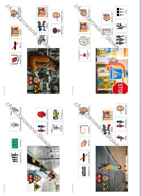 BEZPIECZNA DROGA DO SZKOŁY - CAŁY PAKIET, KARTY PRACY AAC, SYMBOLE PCS