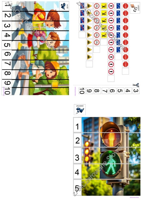 BEZPIECZNA DROGA DO SZKOŁY - CAŁY PAKIET, KARTY PRACY AAC, SYMBOLE PCS