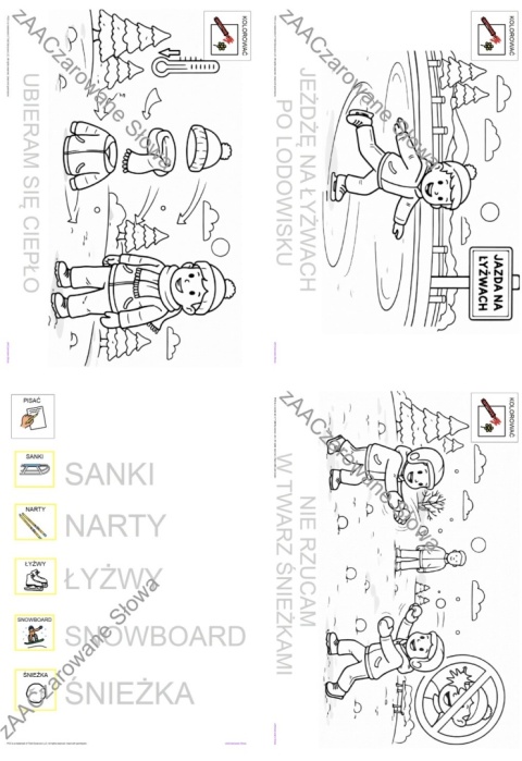 BEZPIECZNE FERIE - CAŁY PAKIET, KARTY PRACY AAC, SYMBOLE PCS
