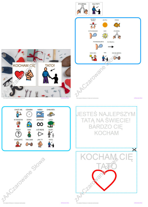 DZIEŃ OJCA - CAŁY PAKIET AAC, KARTY PRACY, SYMBOLE PCS DZIEŃ OJCA - CAŁY PAKIET AAC, KARTY PRACY, SYMBOLE PCS