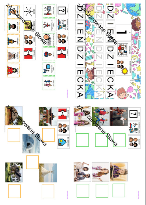 DZIEŃ DZIECKA - CAŁY PAKIET AAC, SYMBOLE PCS DZIEŃ DZIECKA - CAŁY PAKIET AAC, SYMBOLE PCS