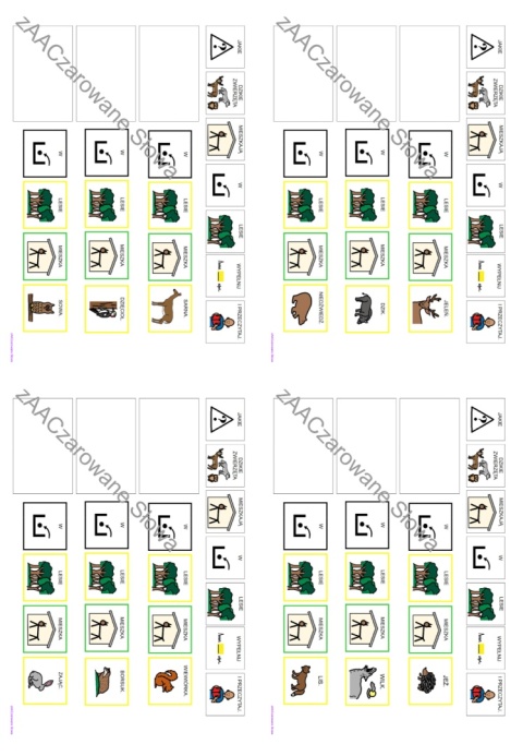 DZIKIE ZWIERZĘTA - CAŁY PAKIET AAC, KARTY PRACY, SYMBOLE PCS