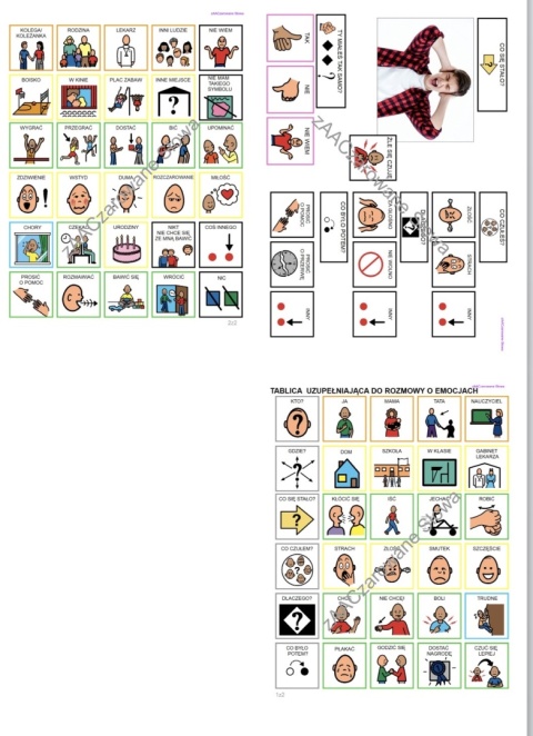 "EMOCJE I JAK SOBIE Z NIMI RADZĘ" - KARTY PRACY AAC, SYMBOLE PCS