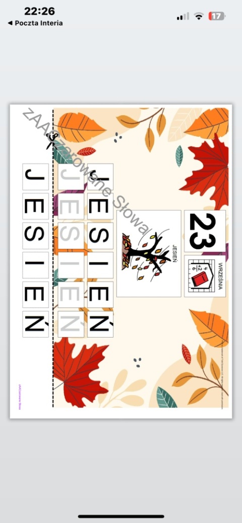 JESIEŃ - CAŁY PAKIET AAC, SYMBOLE PCS