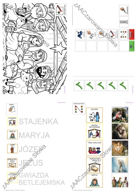 STAJENKA AAC - CAŁY PAKIET, KARTY PRACY AAC, SYMBOLE PCS