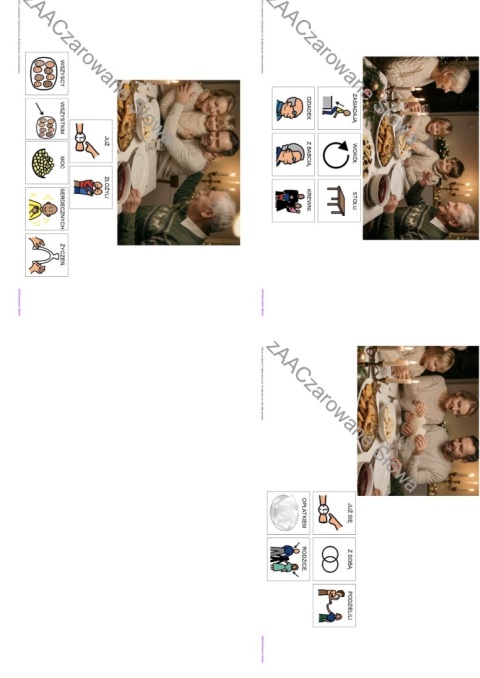 WIGILIA AAC - CAŁY PAKIET, KARTY PRACY AAC, SYMBOLE PCS